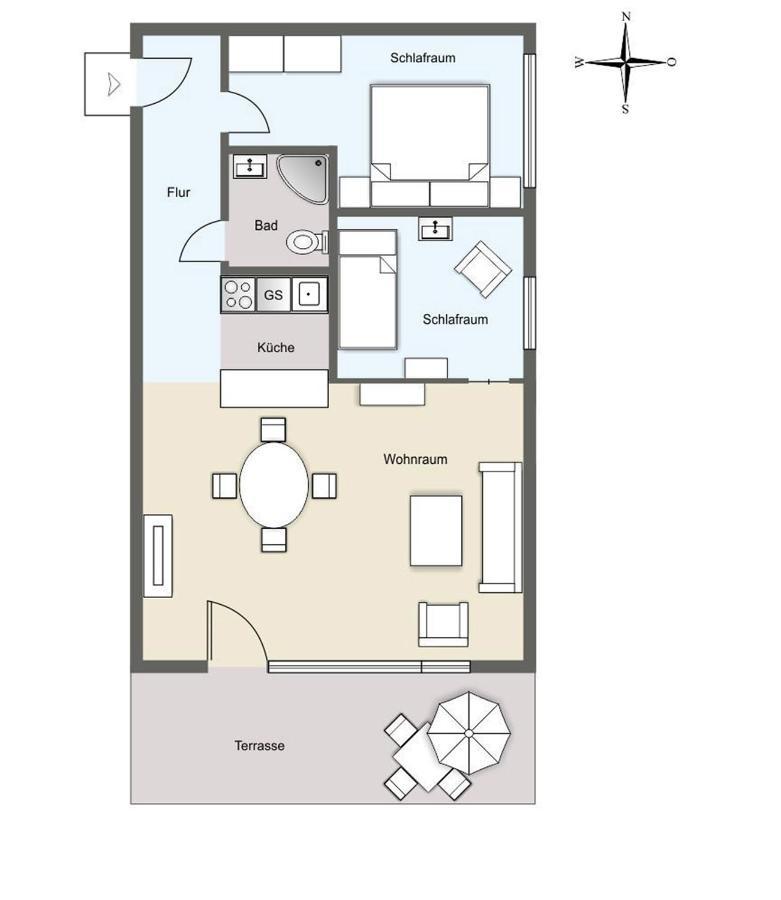Ferienwohnung *Meeresleuchten* Wittdun Bagian luar foto